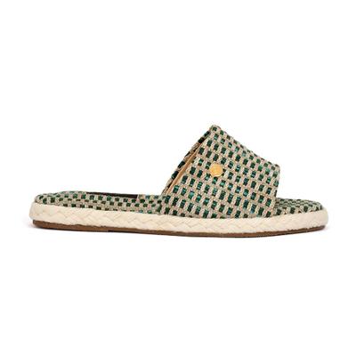 Summer Mía Green Flats Estampada