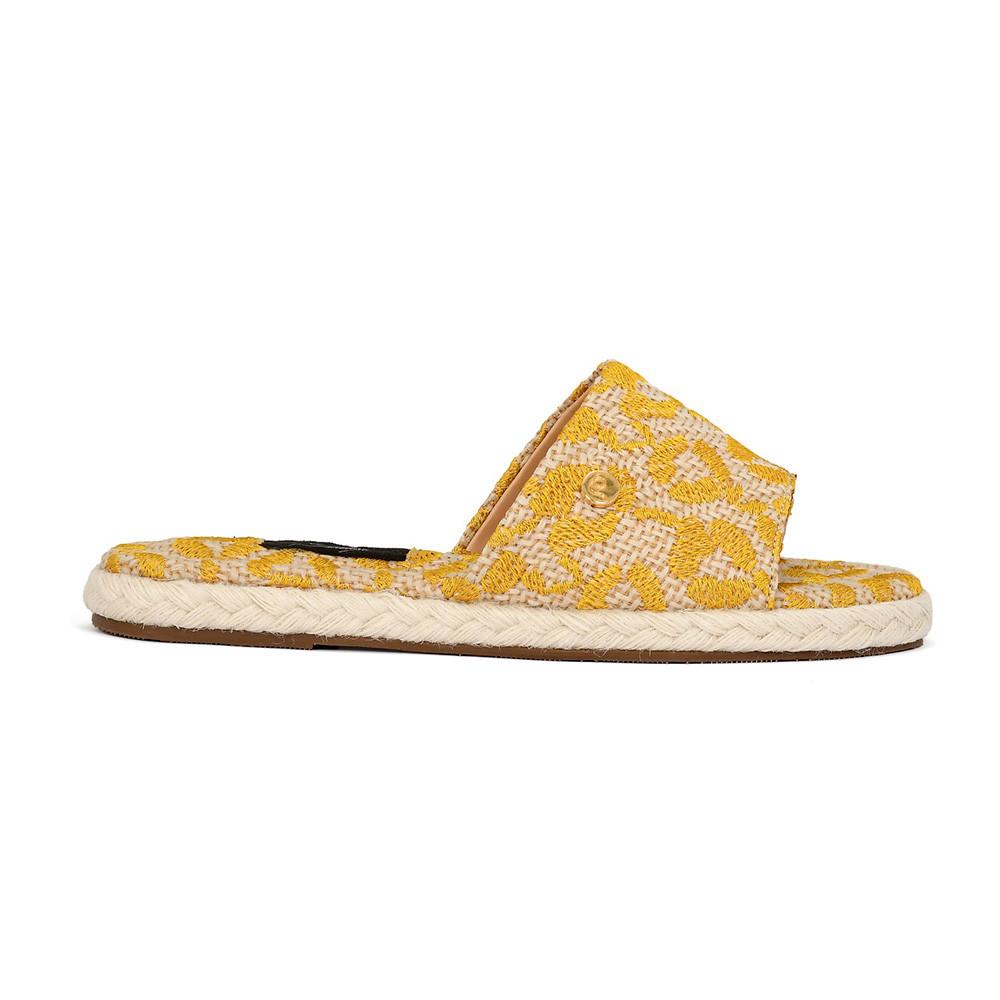 Summer Mía Yellow Flats Estampada